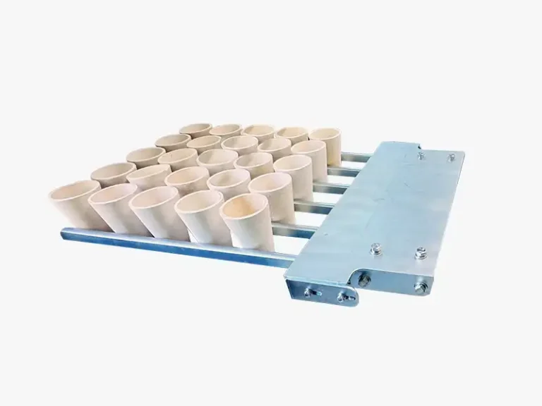 Batch Fork Fire Assay Crucible Tray - Efficient Handling and Organization for Lab Operations