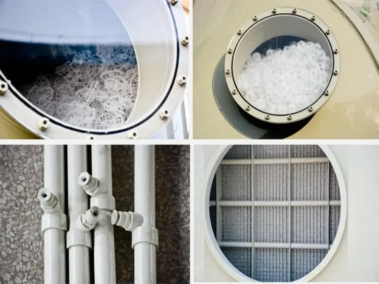 DECENT Acid Fume Scrubber Internal View of High-Efficiency Components