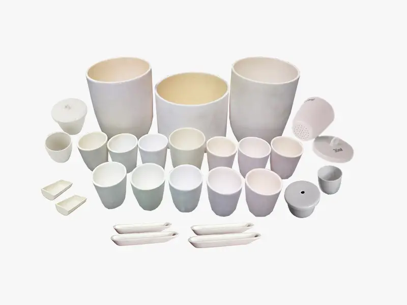 DECENT Alumina Ceramic Crucibles and Boats for High-Temperature Laboratory Applications