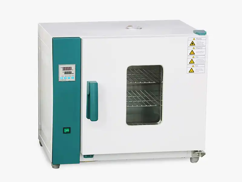 A DECENT horizontal drying oven with a digital controller, green accents, and a glass door with internal racks.