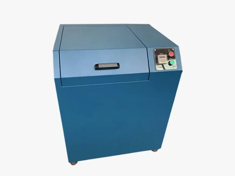 DECENT Lab Sample Pulverizer – blue vibratory mill with sealed chamber, crushing ores/minerals to 95%