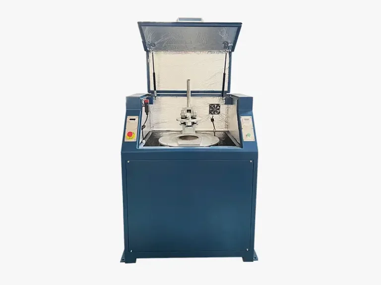 DECENT Lab Pulverizer Mill DPM1000 front view with grinding chamber open