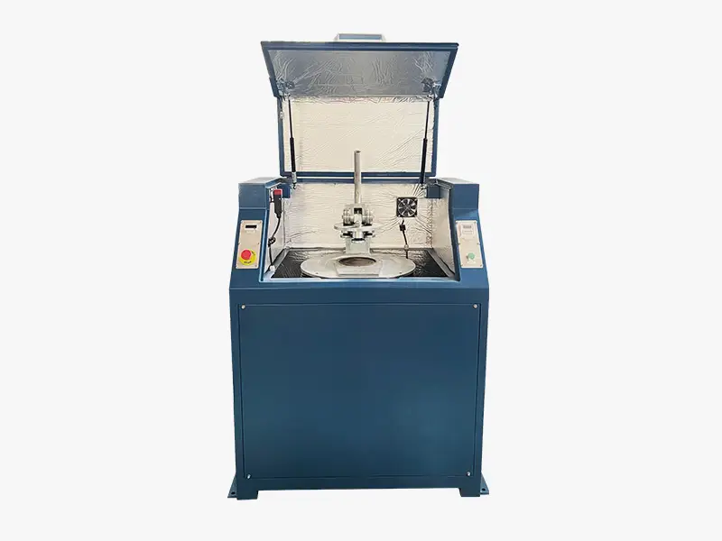 DECENT Lab Pulverizer Mill DPM1000 front view with grinding chamber open