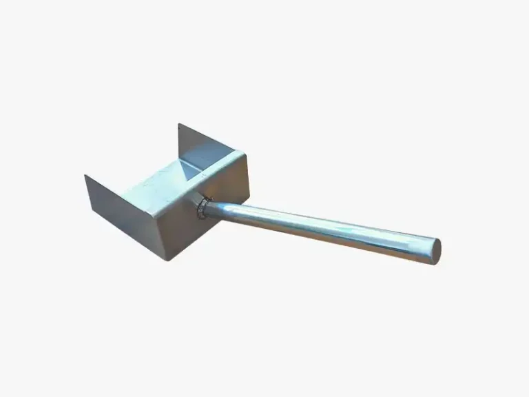 DECENT Square-Front Stainless Steel Sample Scoop(Side View)