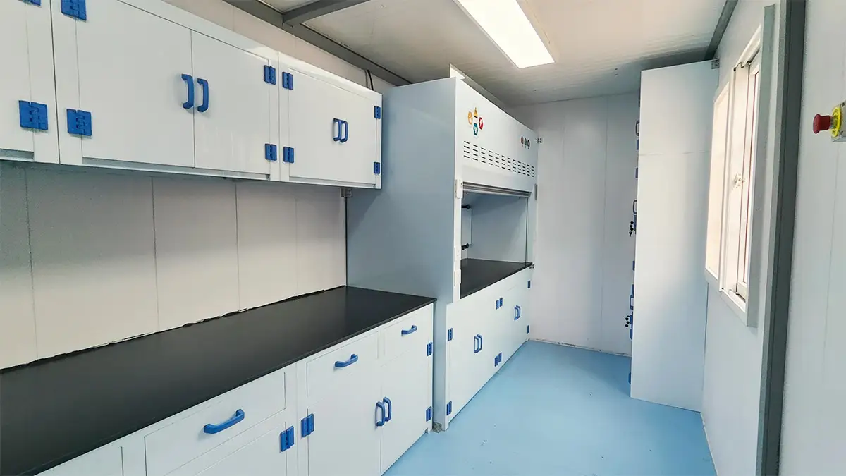 DECENT Graphite Chemical Analysis Laboratory Rightward View Sample Main Testing Area