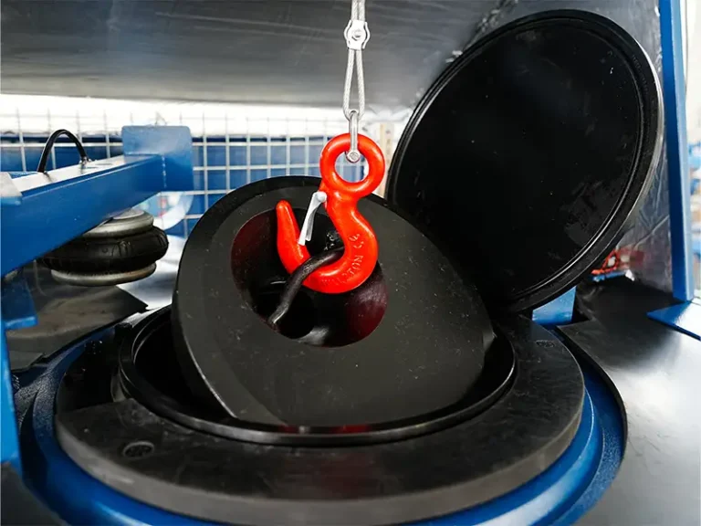 DECENT Pulverizer Mill DP5000 Internal View - Grinding Bowl Lifting Mechanism