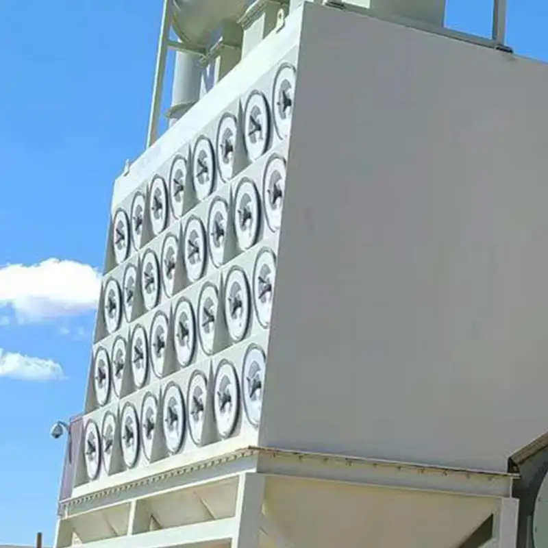 Qingdao Decent Group offers robust industrial dust collectors, like this multi-filter unit, designed for efficient air purification in various industrial settings.