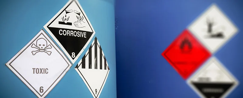 DECENT chemicals: Hazard symbols for toxic, corrosive, and other dangerous goods