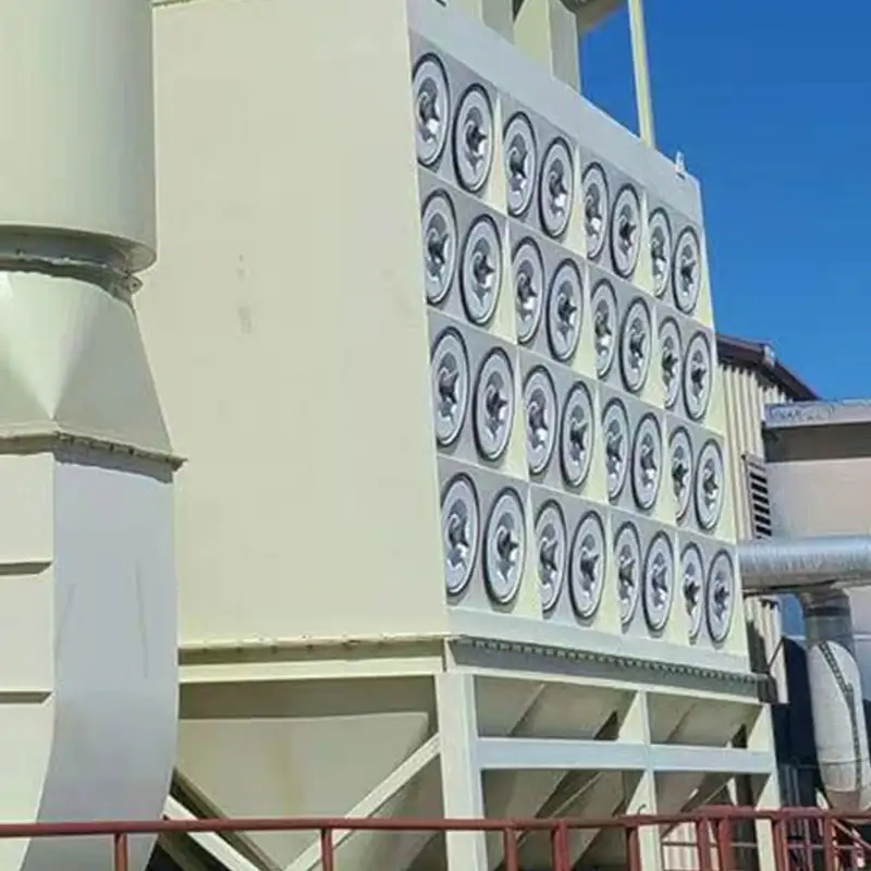 DECENT industrial dust collection system, featuring multiple filter units, designed for superior air quality control in industrial environments.