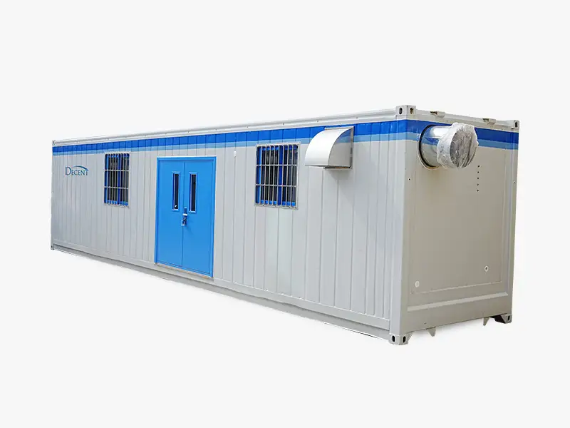 Zoned layout of integrated Process-Control XRF Mobile Lab: process control room, office, and XRF testing room