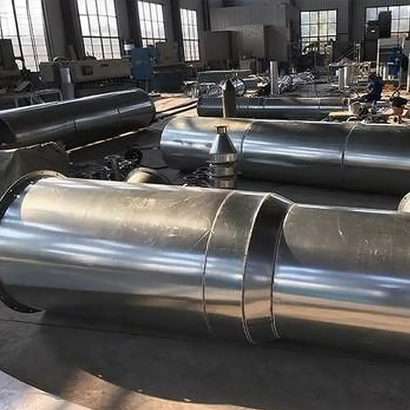 Industrial ducting components by DECENT for laboratory and factory ventilation systems.